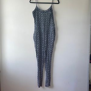 Cute navy blue and white jumpsuit